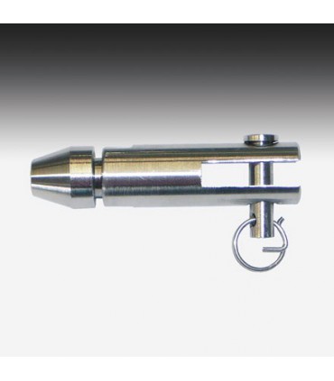 Embout à visser avec chape sertissage manuel pour câble Ø 4, 5 ou 6 mm