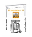 Easy Kit 19 pour montage orientable entre 2 tubes ronds