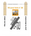 Easy Kit 26 pour montage droit entre 2 poteaux en bois