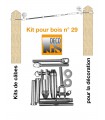 Easy Kit 29 pour montage orientable entre 2 poteaux en bois