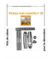 Easy Kit 20 pour montage droit sur fer plat ou tube rectangulaire