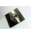 Bouton de sonnette carré 50/50 mm en inox brossé Bouton de sonnette carré 50/50 mm en inox brossé