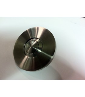 Bouton de sonnette rond 50 mm en inox brossé Bouton de sonnette rond 50 mm en inox brossé