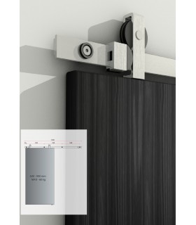 Kit Charriot System pour porte coulissante en bois