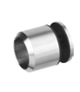 Support d'extrémité pour Ø 25 mm fixation sur verre Support d'extrémité pour Ø 25 mm fixation sur verre