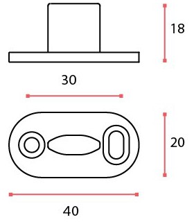 Guide sol pour porte coulissante en bois