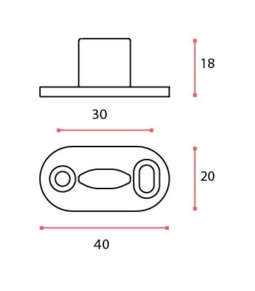 Guide sol pour porte coulissante en bois