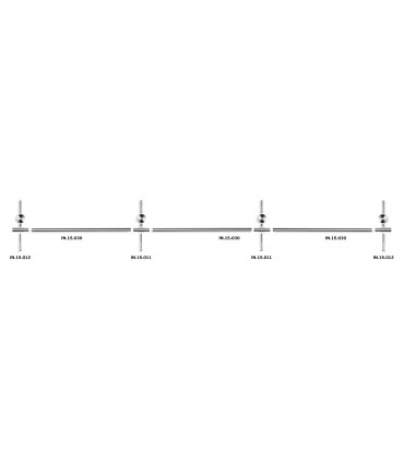 Connecteur de départ pour tube Ø 25 mm à fixation murale