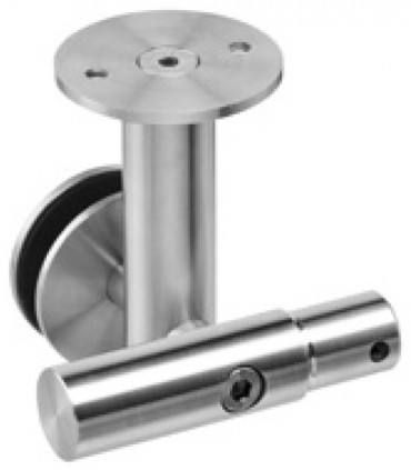 Connecteur de départ pour tube Ø 25 mm fixation plafond et reprise sur imposte verre fixe