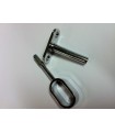 Embase réglable chromé brillant pour tube ovale de 30 x 15 mm Embase réglable chromé brillant pour tube ovale de 30 x 15 mm