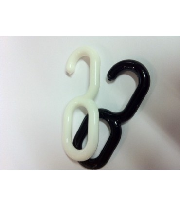 Crochet simple en nylon pour barre de penderie ovale