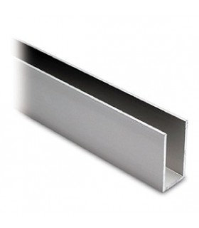 Profil aluminium de 40 x 20 x 40 mm aspect inox brossé Profil aluminium de 40 x 20 x 40 mm aspect inox brossé