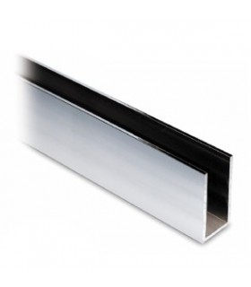 Profil aluminium de 40 x 20 x 40 mm poli brillant Profil aluminium de 40 x 20 x 40 mm poli brillant