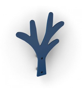 Patère design série Alber bleu