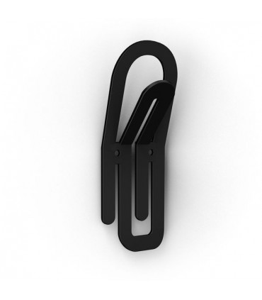 Patère design série Clip noir