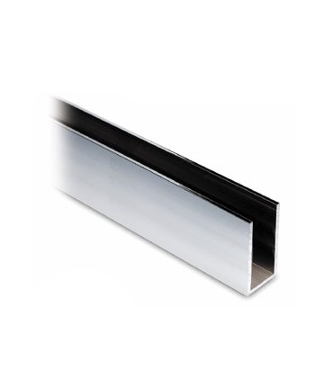 Profil aluminium de 40 x 20 x 40 mm poli brillant