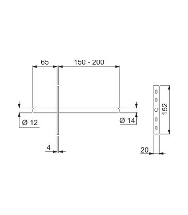 Console support avec platine pour tablette en bois