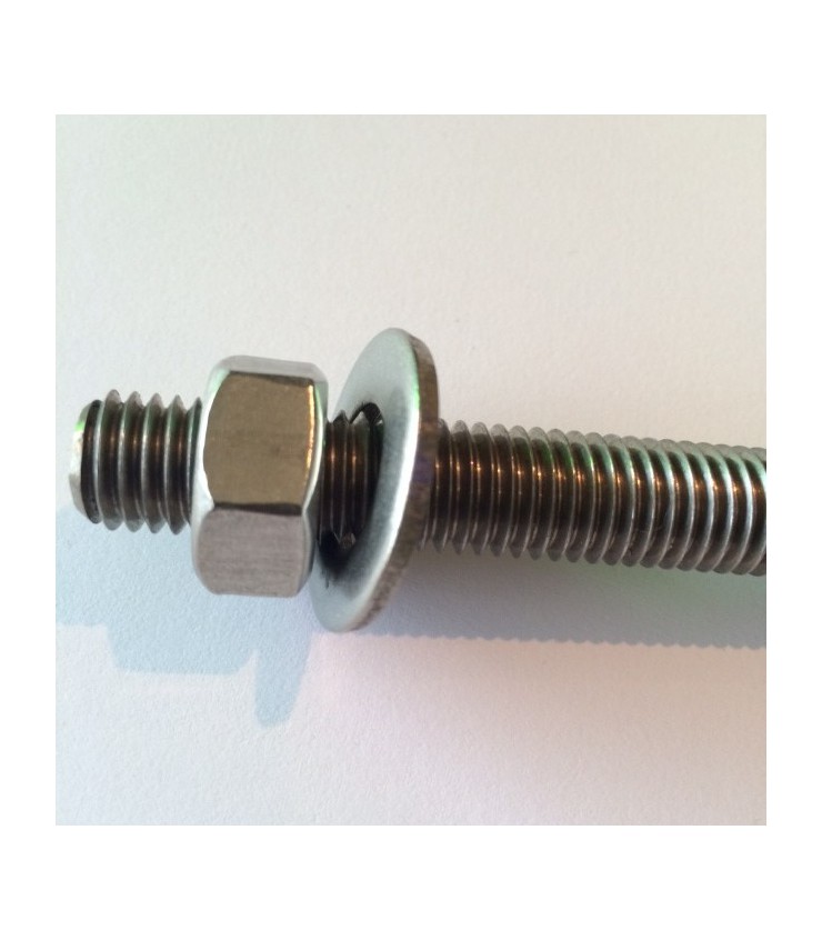 M12 X 150mm Entièrement Filetée Tige 304 Inox Acier Droite Main Fil