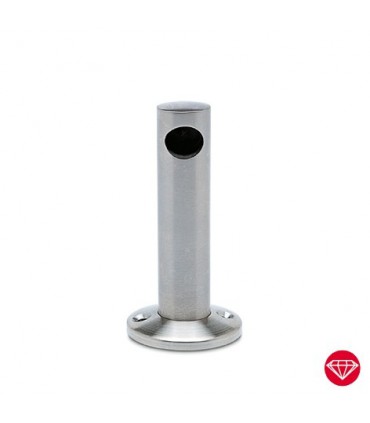 Support borgne effet inox brossé