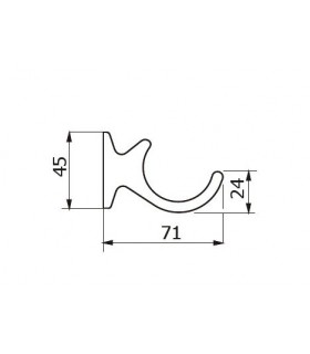 Patère C-CROQ technique 2187