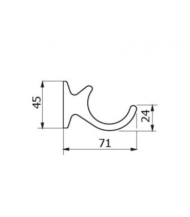 Patère C-CROQ technique 2187