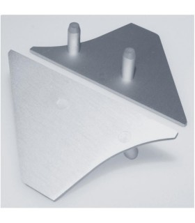 Lot de 2 embouts pour support tablette en verre d'épaisseur 12 à 17.52 mm Lot de 2 embouts pour support tablette en verre d'épaisseur 12 à 17.52 mm