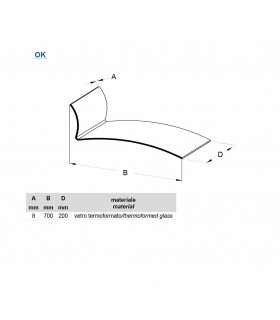 Etagère murale en verre série Valide