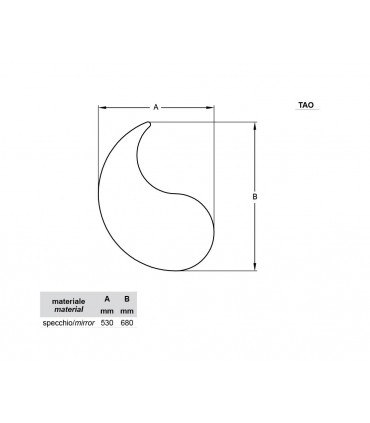 Miroir décoratif Tao