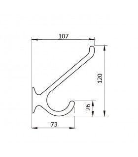 Patère C-CROQ technique 2171