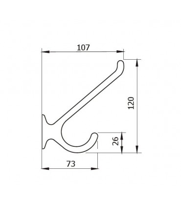 Patère C-CROQ technique 2171