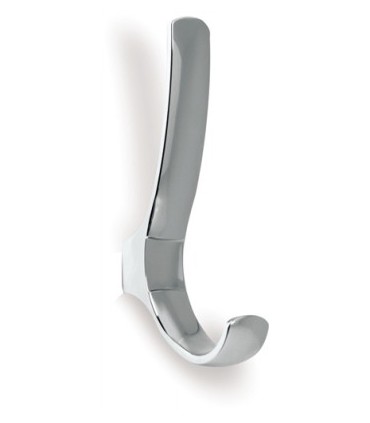 Patère en zamack double crochet