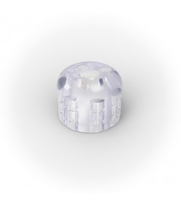 Butée de porte cylindrique transparente (set de 2 pièces)