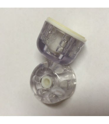 Butée de porte cylindrique transparente (set de 2 pièces)