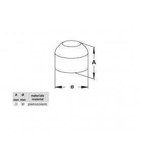 Butée de porte cylindrique (set de 2 pièces) Butée de porte cylindrique (set de 2 pièces)
