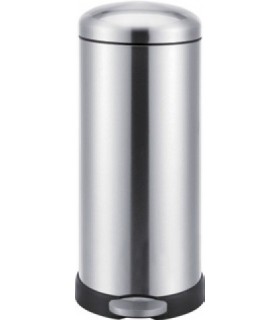 Poubelle inox couvercle bombé 30 litres Poubelle inox couvercle bombé 30 litres