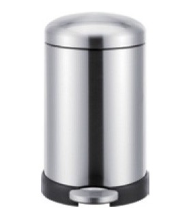 Poubelle inox couvercle bombé 12 litres Poubelle inox couvercle bombé 12 litres
