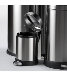 Poubelle inox couvercle bombé 3 litres Poubelle inox couvercle bombé 3 litres