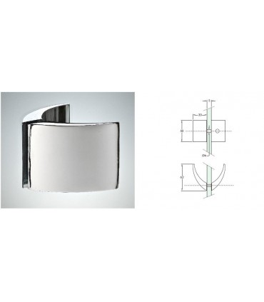 Paire de poignée bouton courbe série 2030