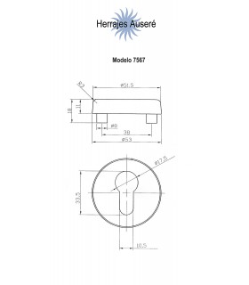 Rosace de protection ronde double inox aisi 304 Rosace de protection ronde double inox aisi 304