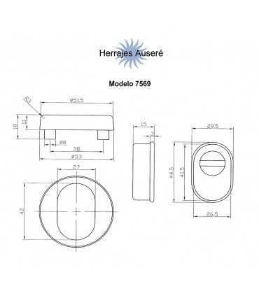 Rosace de protection ronde double inox aisi 304