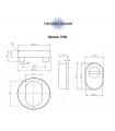 Rosace de protection ronde double inox aisi 304 Rosace de protection ronde double inox aisi 304