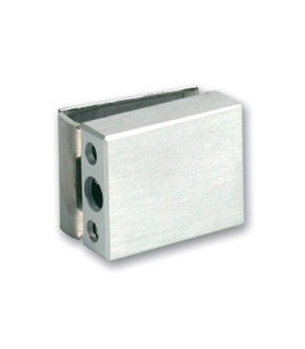 Gâche pour serrure à tirette pour porte de vitrine en verre