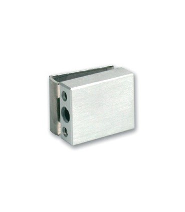 Gâche pour serrure à tirette pour porte de vitrine en verre