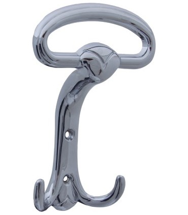 Patère en zamack hauteur 150 mm