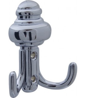 Patère en zamack hauteur 86 mm