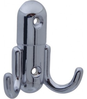 Patère en zamack hauteur 59 mm