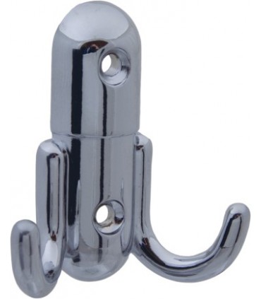 Patère en zamack hauteur 59 mm