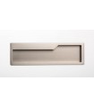 Poignée cuvette rectangulaire série Pocket nickel satiné