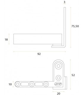 Kit pivot pour porte simple action en bois maxi 40 kg