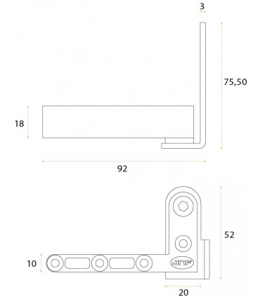 Kit pivot pour porte simple action en bois maxi 40 kg